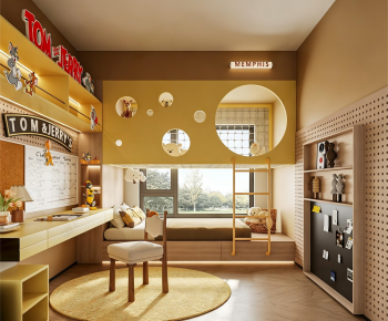 Modern Boy's Room And Son's Room-ID:971488959