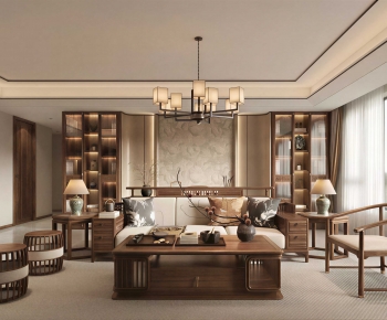 New Chinese Style A Living Room-ID:148116111