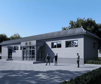 New Chinese Style Building Appearance-ID:929183015