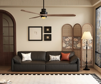 Modern Three-seat Sofa-ID:654903892