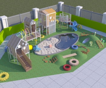 Modern Park Landscape-ID:989449028