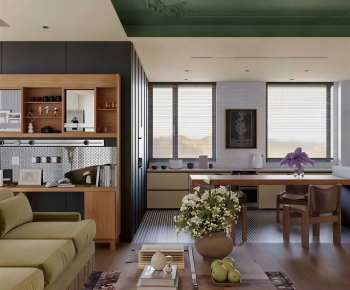 Modern A Living Room-ID:512381086