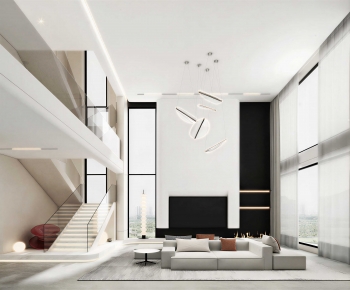 Modern A Living Room-ID:516884095