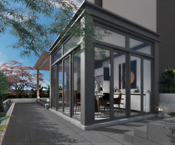 Modern Courtyard/landscape-ID:896720995