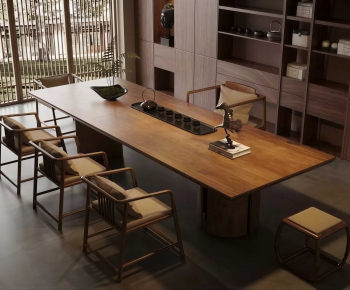 New Chinese Style Tea Tables And Chairs-ID:925406934