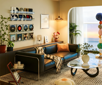 Modern A Living Room-ID:359630615