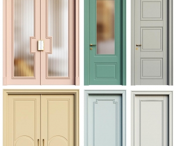 French Style Single Door-ID:385176904