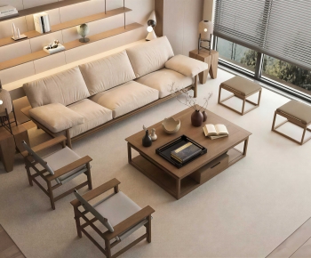 New Chinese Style Sofa Combination-ID:838821899