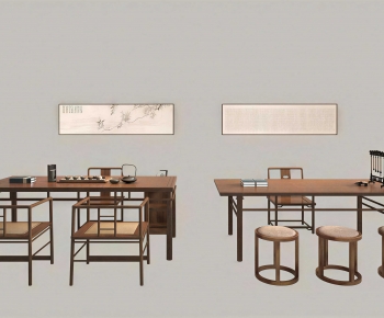 New Chinese Style Tea Tables And Chairs-ID:574053053