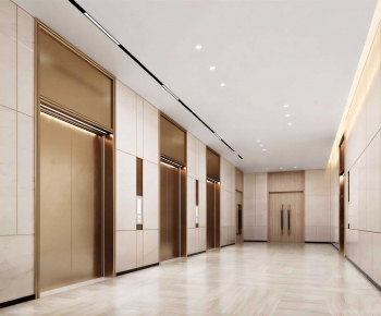 Modern Office Elevator Hall-ID:831842901