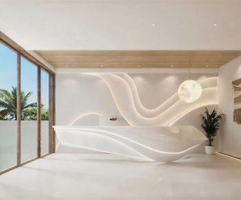 Modern Office Reception Desk-ID:416410924