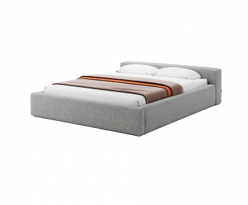 Modern Double Bed-ID:100851172