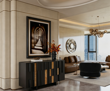 Modern A Living Room-ID:698107008