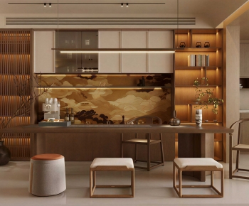 Modern New Chinese Style Tea House-ID:441021928