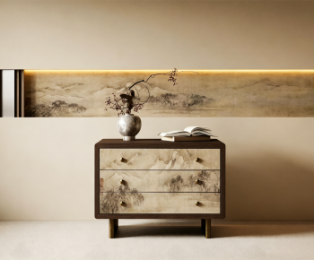 New Chinese Style Bedside Cupboard-ID:902288914