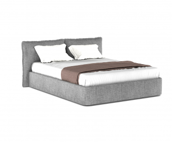 Modern Double Bed-ID:395829925