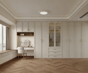 Modern Clothes Storage Area-ID:371531969