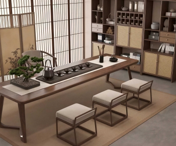 New Chinese Style Tea Tables And Chairs-ID:315361986