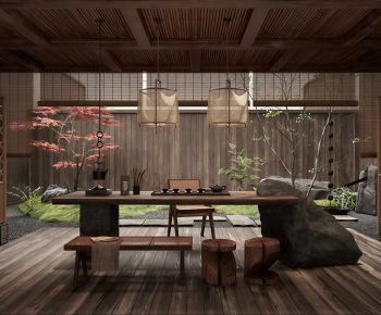 New Chinese Style Tea Tables And Chairs-ID:619499793