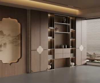 New Chinese Style Decorative Cabinet-ID:625288964