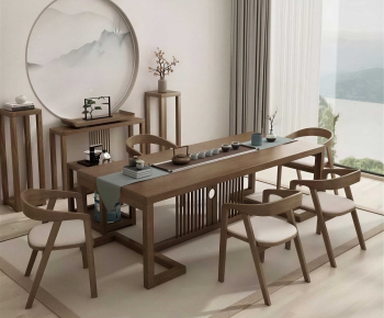 New Chinese Style Tea Tables And Chairs-ID:335800893