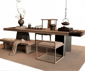 New Chinese Style Tea Tables And Chairs-ID:498349913