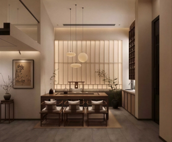 New Chinese Style Tea House-ID:729208954