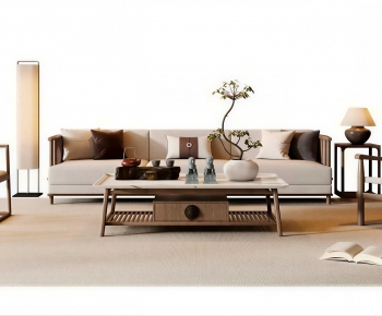 New Chinese Style Sofa Combination-ID:487376938