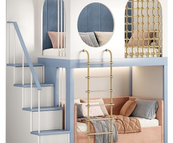 Modern Bunk Bed-ID:162755977