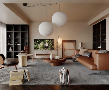 Modern A Living Room-ID:268421218