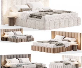 Modern Double Bed-ID:614023923