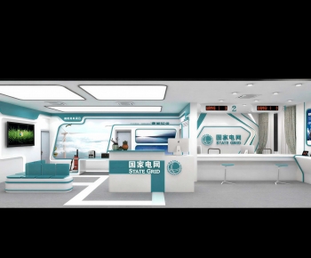 Modern Exhibition Hall-ID:391964911