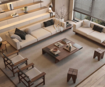 New Chinese Style Sofa Combination-ID:758527049