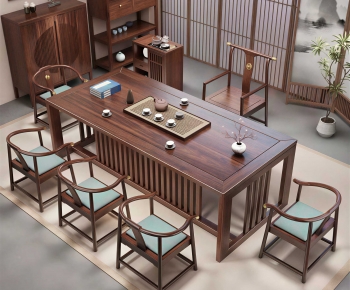 New Chinese Style Tea Tables And Chairs-ID:418761974