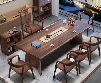 New Chinese Style Tea Tables And Chairs-ID:446275009