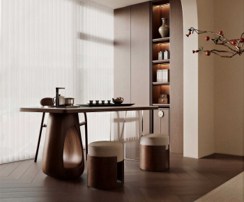 New Chinese Style Tea Tables And Chairs-ID:525563006