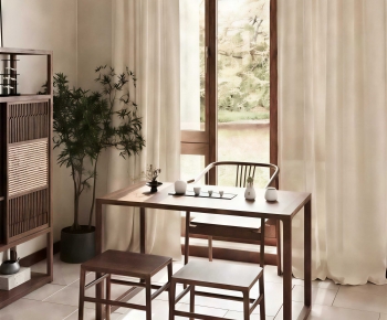 New Chinese Style Tea Tables And Chairs-ID:909280065