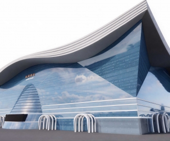 Modern Architecture Of Artistic Style-ID:933007004