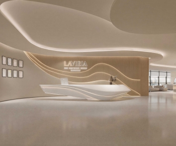 Modern Office Reception Desk-ID:656584022