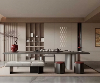 New Chinese Style Tea Tables And Chairs-ID:276366951