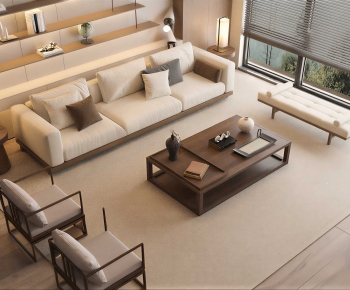 New Chinese Style Sofa Combination-ID:313791996