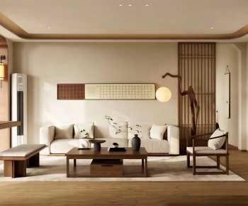 New Chinese Style A Living Room-ID:273252019