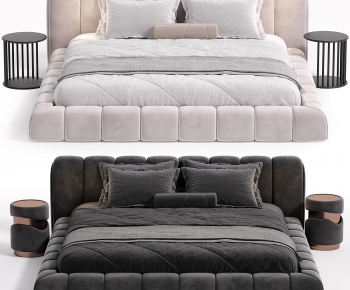 Modern Double Bed-ID:796916968