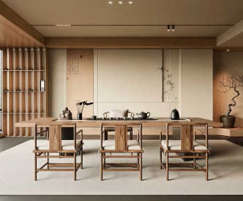 New Chinese Style Tea Tables And Chairs-ID:511445051