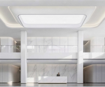 Modern Office Reception Desk-ID:800595059