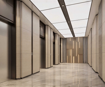Modern Office Elevator Hall-ID:245984082
