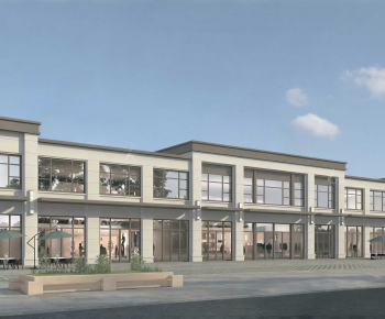 Modern Appearance Of Commercial Building-ID:235611924