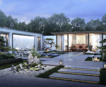 New Chinese Style Courtyard/landscape-ID:456499105