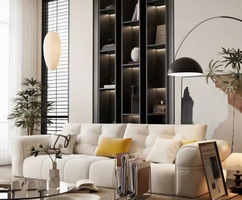Modern Three-seat Sofa-ID:968836071