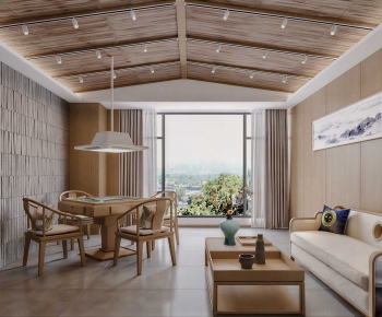 New Chinese Style A Living Room-ID:139353049